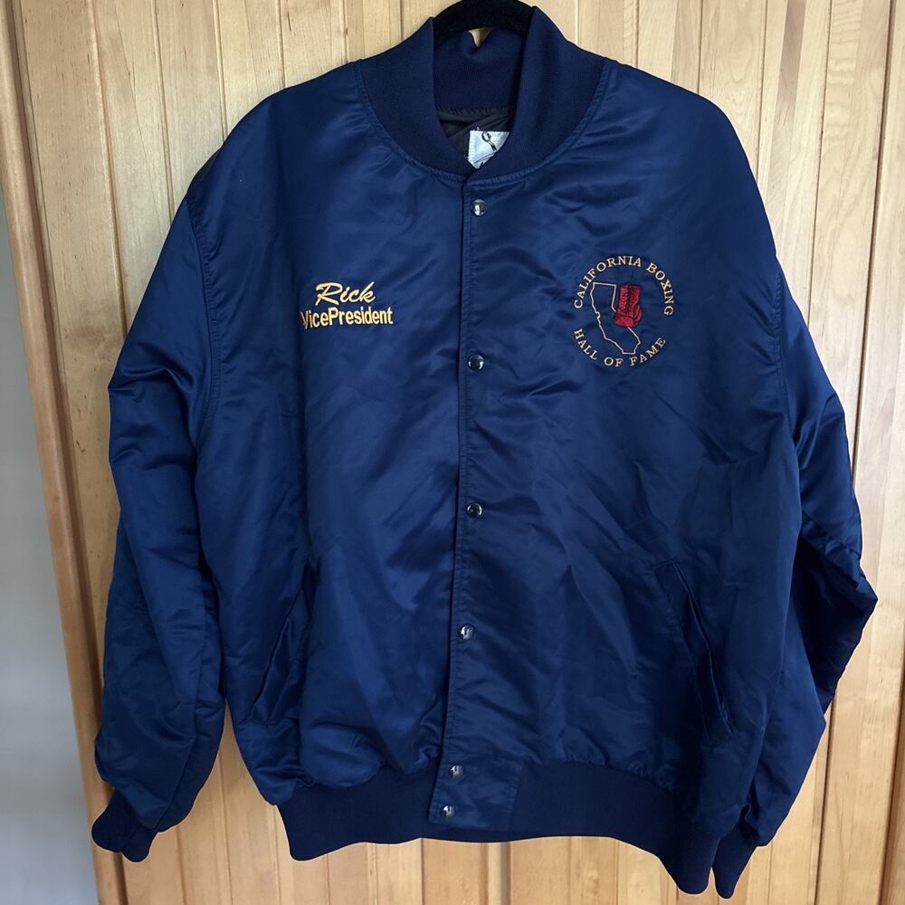 Vtg California Boxing Hall of Fame Executive Staff Jacket Rick Resnick VP RARE!